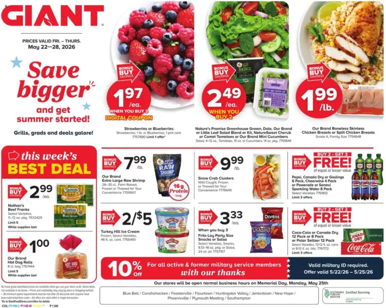 Giant Weekly Ad (05/22 - 05/28 2026) - Flyer
