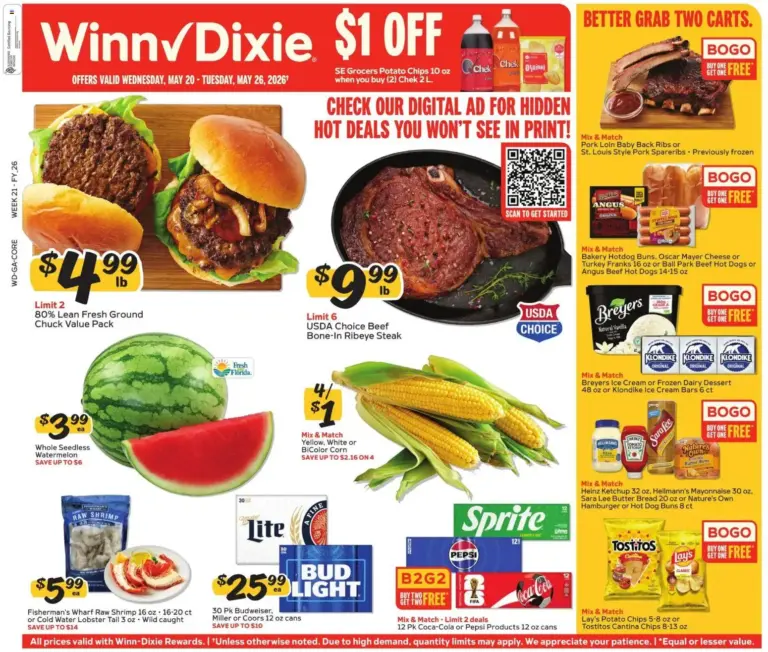 Winn Dixie Weekly Circular - GA (05/20 - 05/26 2026) - Flyer