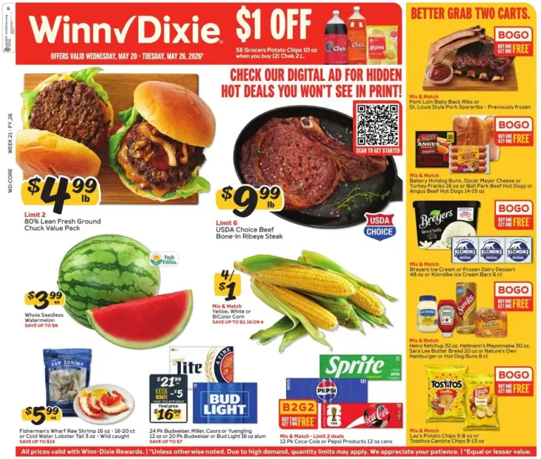 Winn Dixie Weekly Ad (05/20 - 05/26 2026) - Flyer