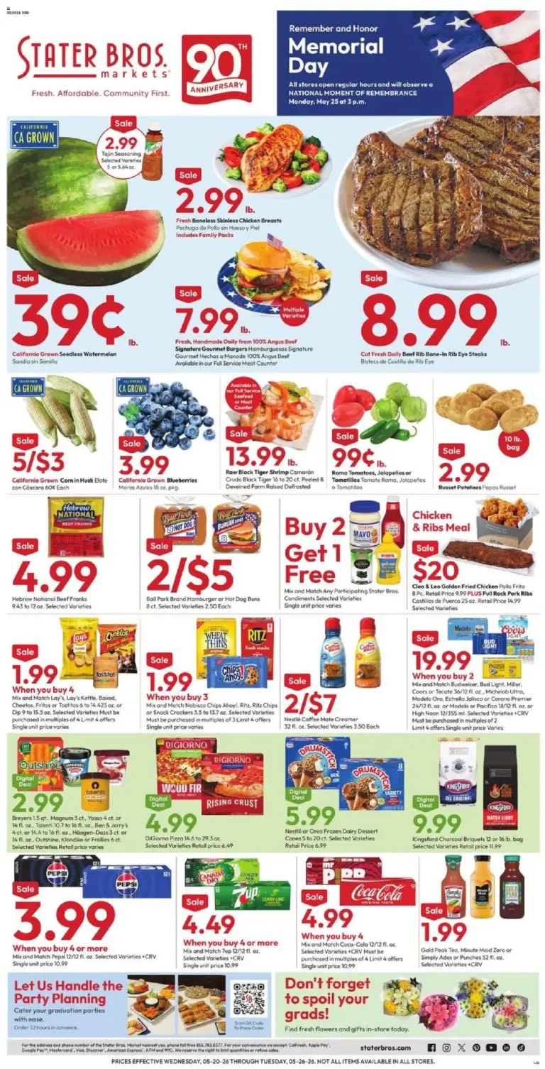 Stater Bros Weekly Ad (05/20 - 05/26 2026) - Flyer