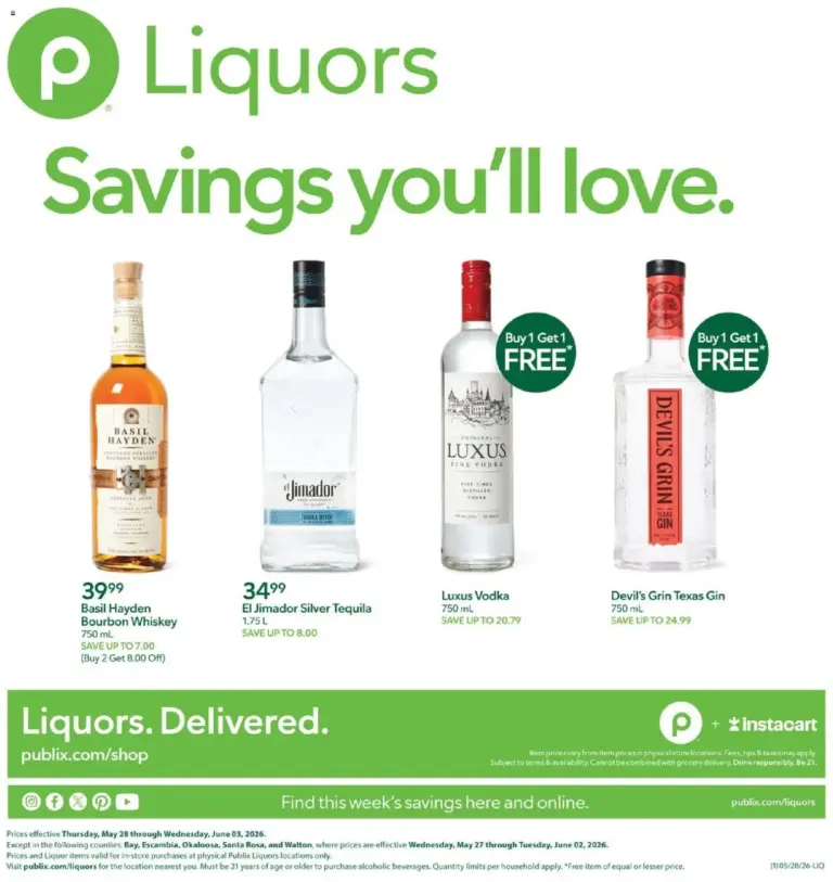 Publix Liquor (05/28 - 06/03 2026) - Flyer
