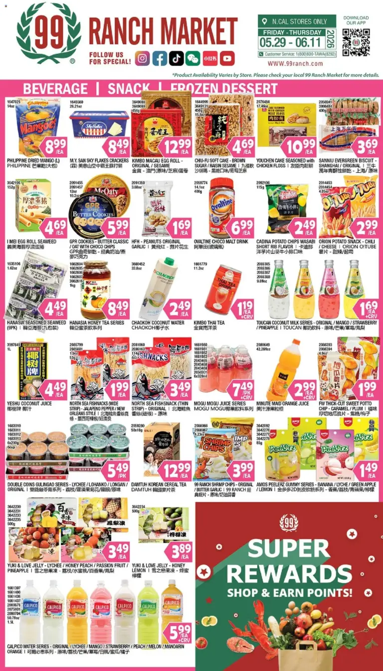 99 Ranch Market Beverages | Snack | Frozen Dessert (05/29 - 06/04 2026) - Flyer