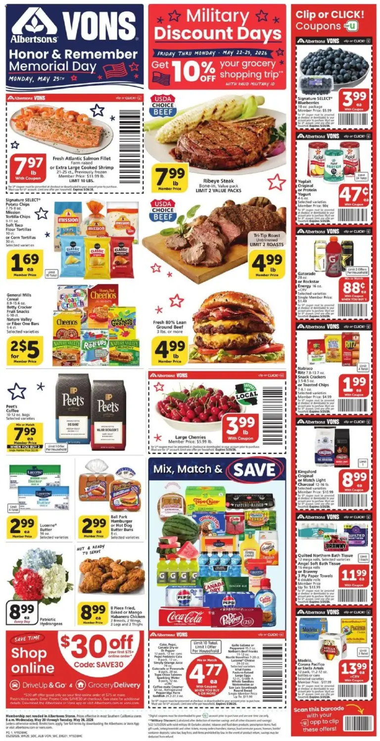 Vons Weekly Ad (05/20 - 05/26 2026) - Flyer