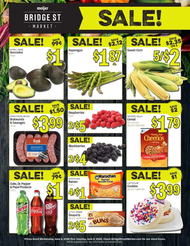 Meijer Bridge Street Market (06/03 - 06/09 2026) - Flyer