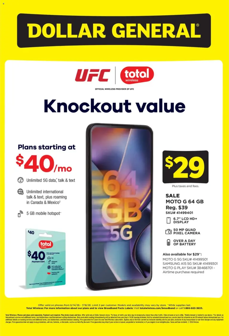 Dollar General Wireless Deals (06/14 - 07/18 2026) - Flyer