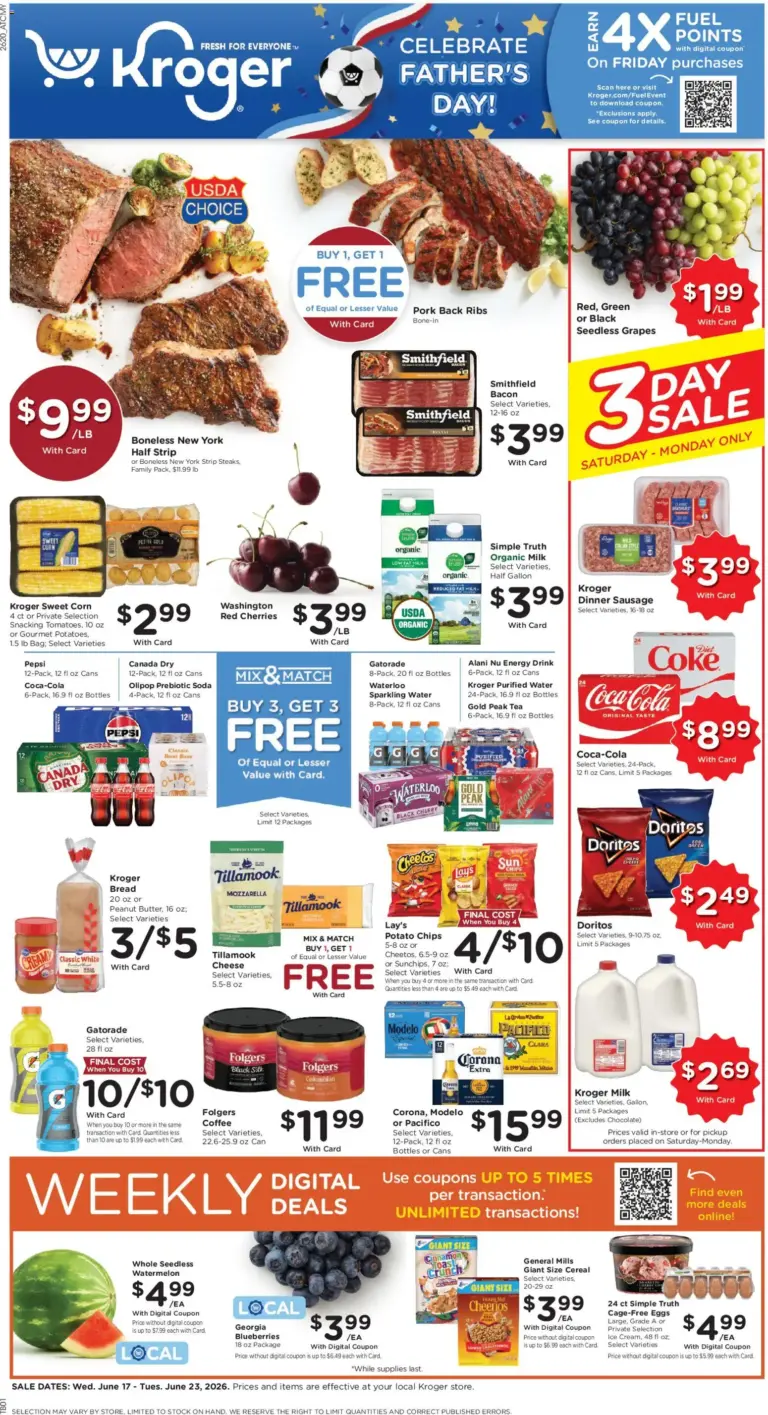 Kroger Weekly Ad (06/17 - 06/23 2026) - Flyer