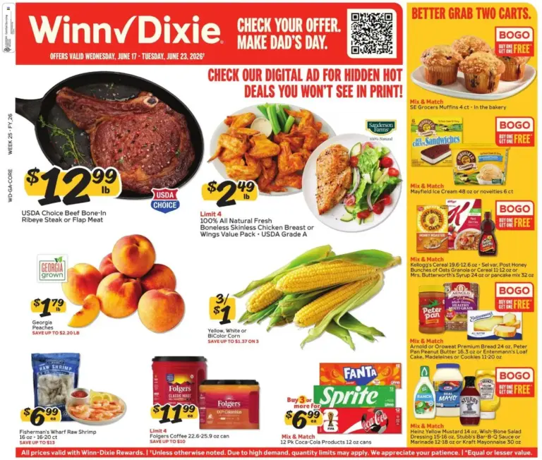 Winn Dixie Weekly Ad (06/17 - 06/23 2026) - Flyer