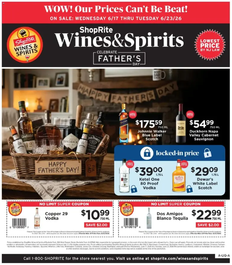 ShopRite Wine & Spirits 06/17 - 06/23 2026