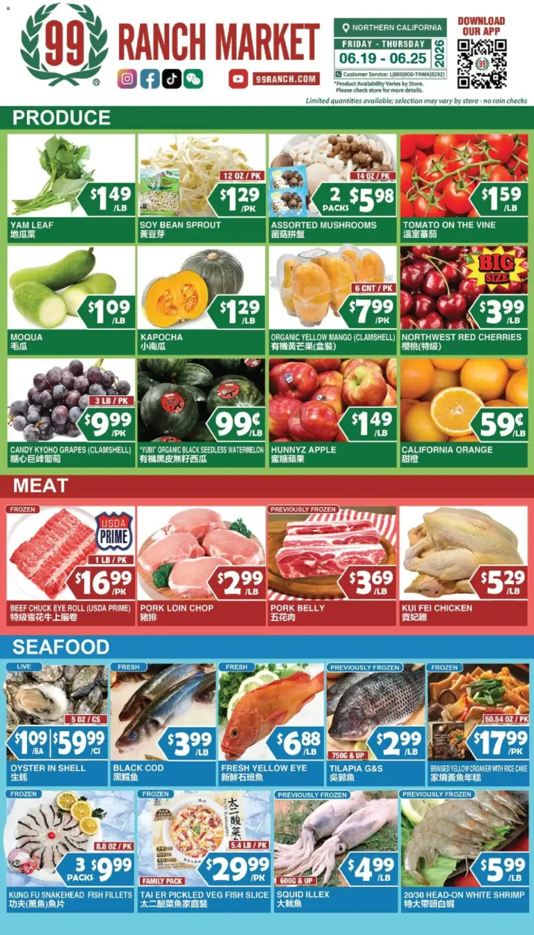 99 Ranch Market Perishables 06/19 06/25 2026
