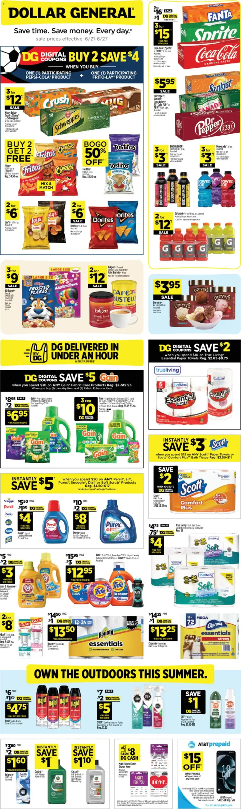 Dollar General Weekly Ad TX 06/21 06/27 2026
