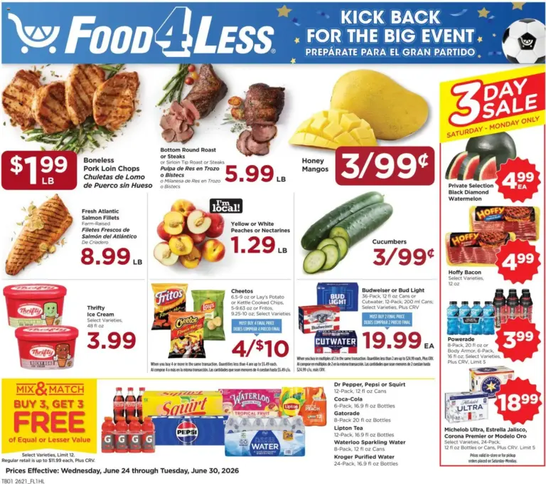 Food 4 Less Weekly Ad 06/24 06/30 2026