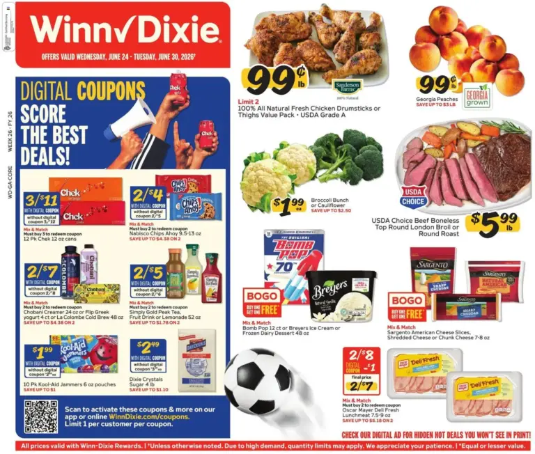 Winn Dixie Weekly Ad 06/24 06/30 2026