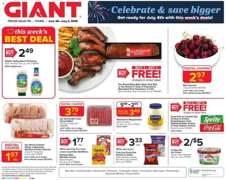 Giant Weekly Ad 06/26 07/02 2026