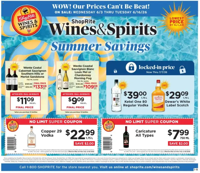 ShopRite Wine & Spirits (06/03 - 06/16 2026) - Flyer