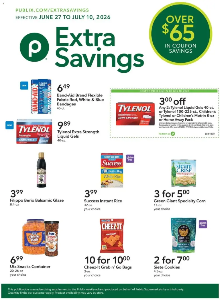 Publix Publix Extra Savings 06/27 07/10 2026