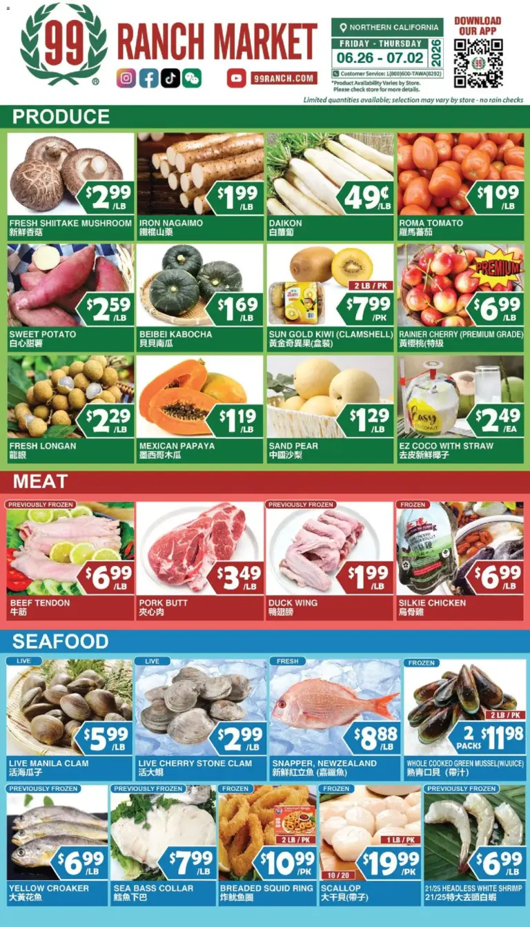 99 Ranch Market Perishables 06/26 07/02 2026