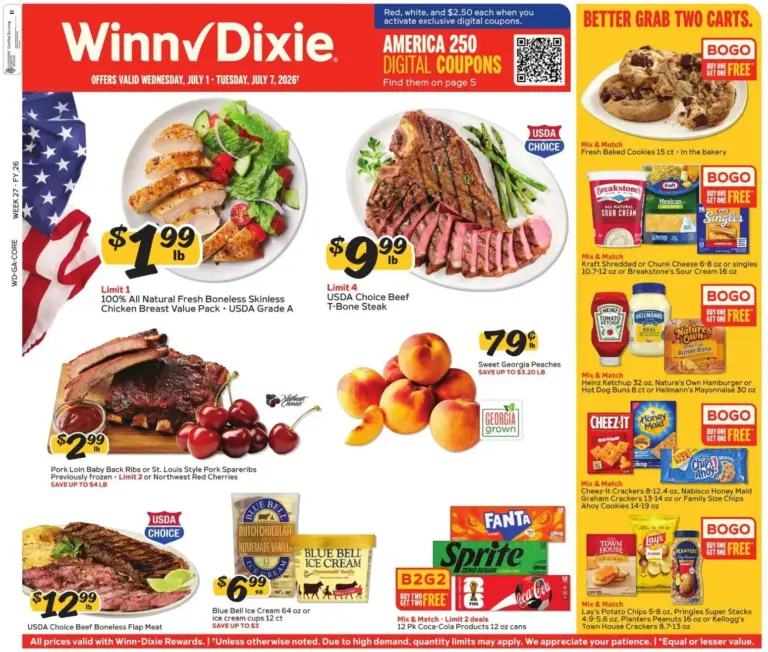 Winn Dixie Weekly Ad 07/01 07/07 2026