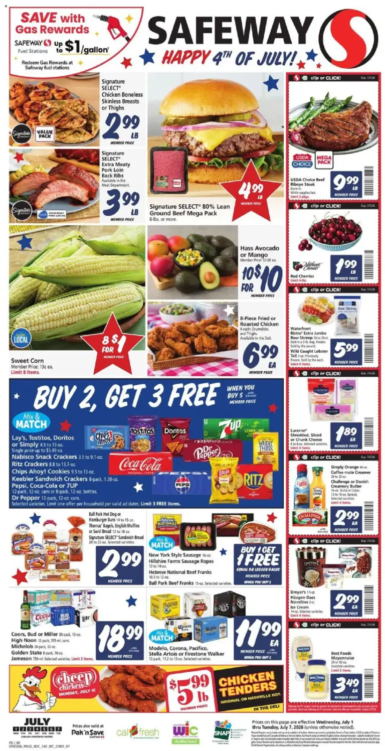 Safeway Weekly Ad 07/01 07/07 2026
