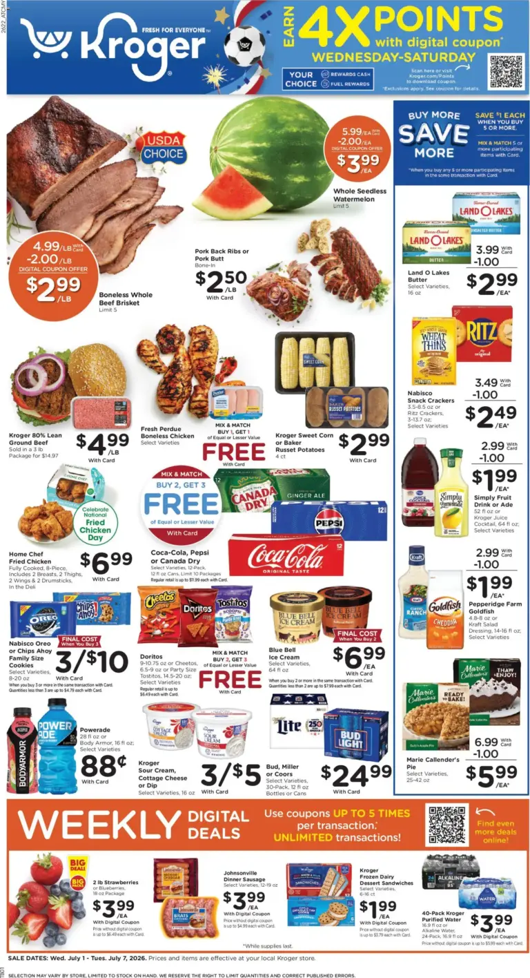 Kroger Weekly Ad 07/01 07/07 2026