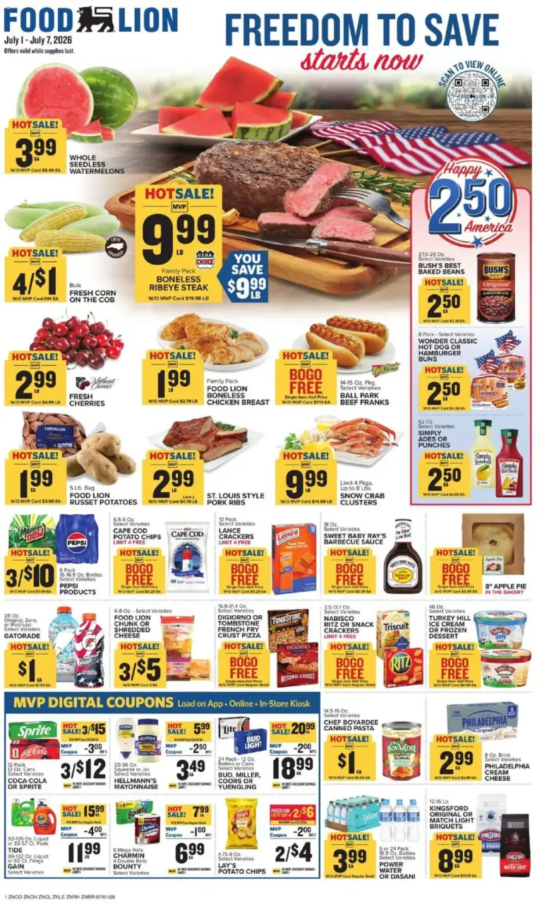 Food Lion Weekly Ad 07/01 07/07 2026