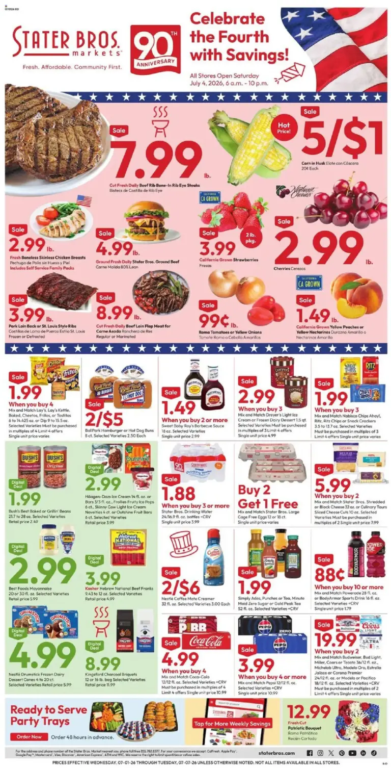 Stater Bros Weekly Ad 07/01 07/07 2026