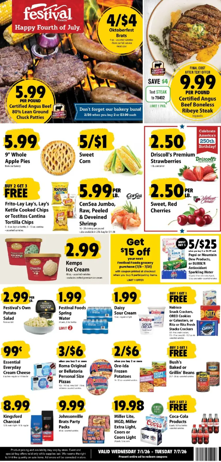 Festival Foods Weekly Ad 07/01 07/07 2026