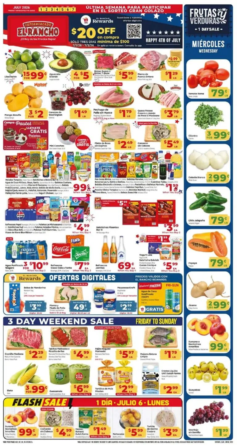 El Rancho Weekly Ad 07/01 07/07 2026