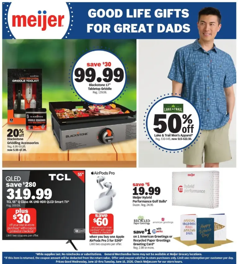 Meijer Good Life Gifts for Great Dads (06/10 - 06/16 2026) - Flyer