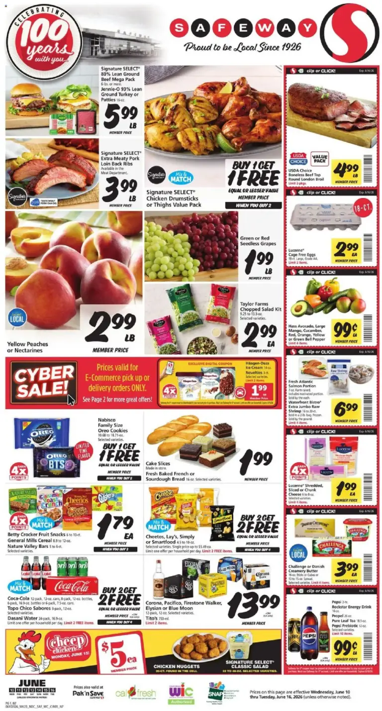 Safeway Weekly Ad (06/10 - 06/16 2026) - Flyer
