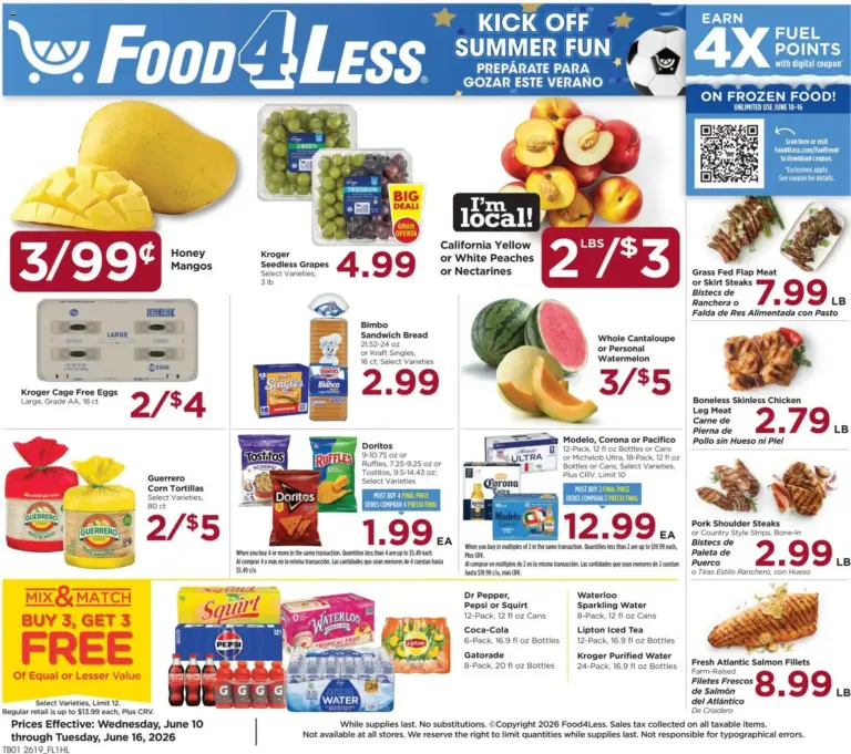 Food 4 Less Weekly Ad (06/10 - 06/16 2026) - Flyer
