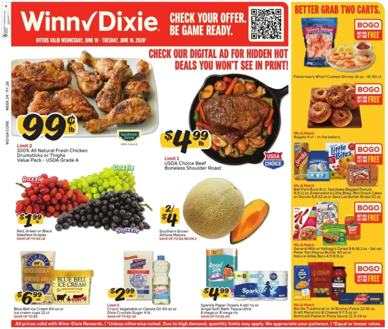Winn Dixie Weekly Ad (06/10 - 06/16 2026) - Flyer