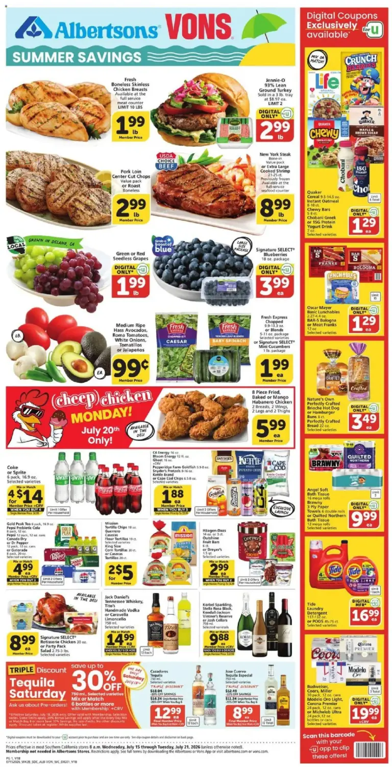 Vons Weekly Ad 07/15 07/21 2026