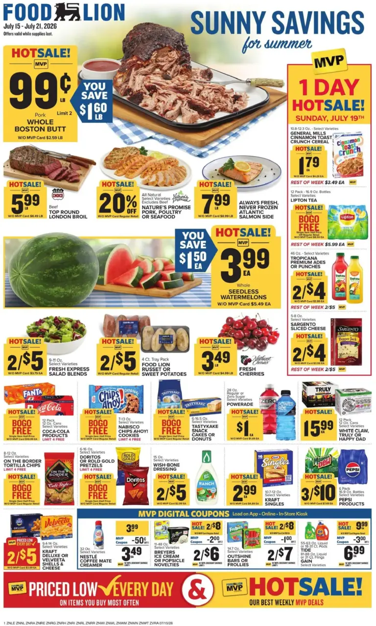Food Lion Weekly Ad 07/15 07/21 2026