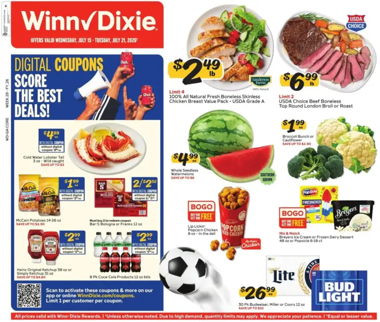 Winn Dixie Weekly Ad 07/15 07/21 2026