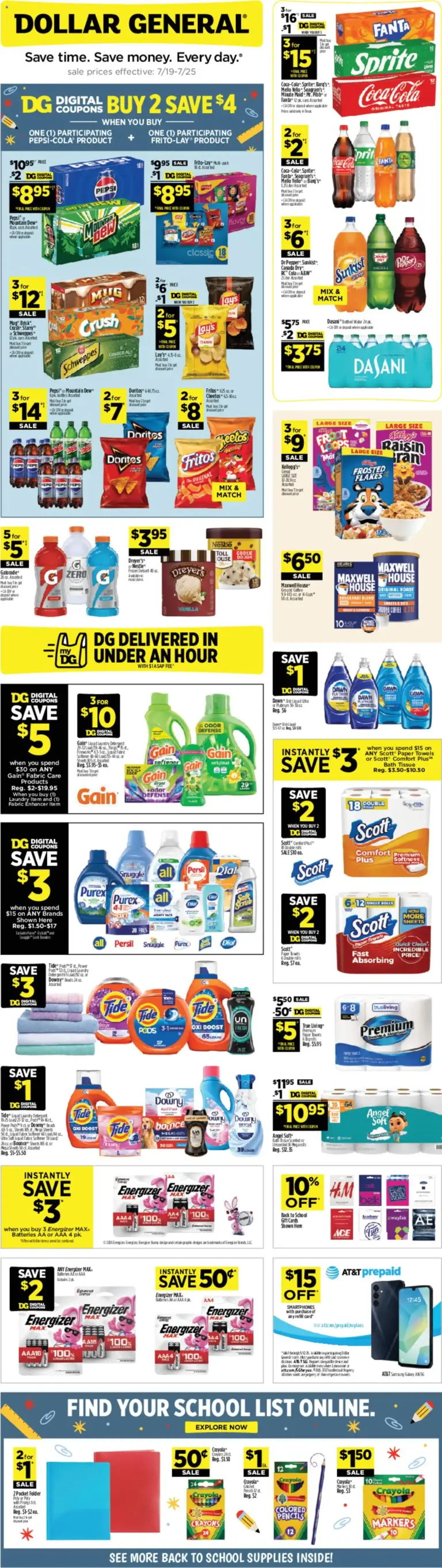 Dollar General Weekly Ad TX 07/19 07/25 2026