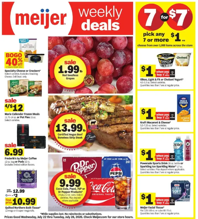 Meijer Weekly Ad 07/22 07/28 2026