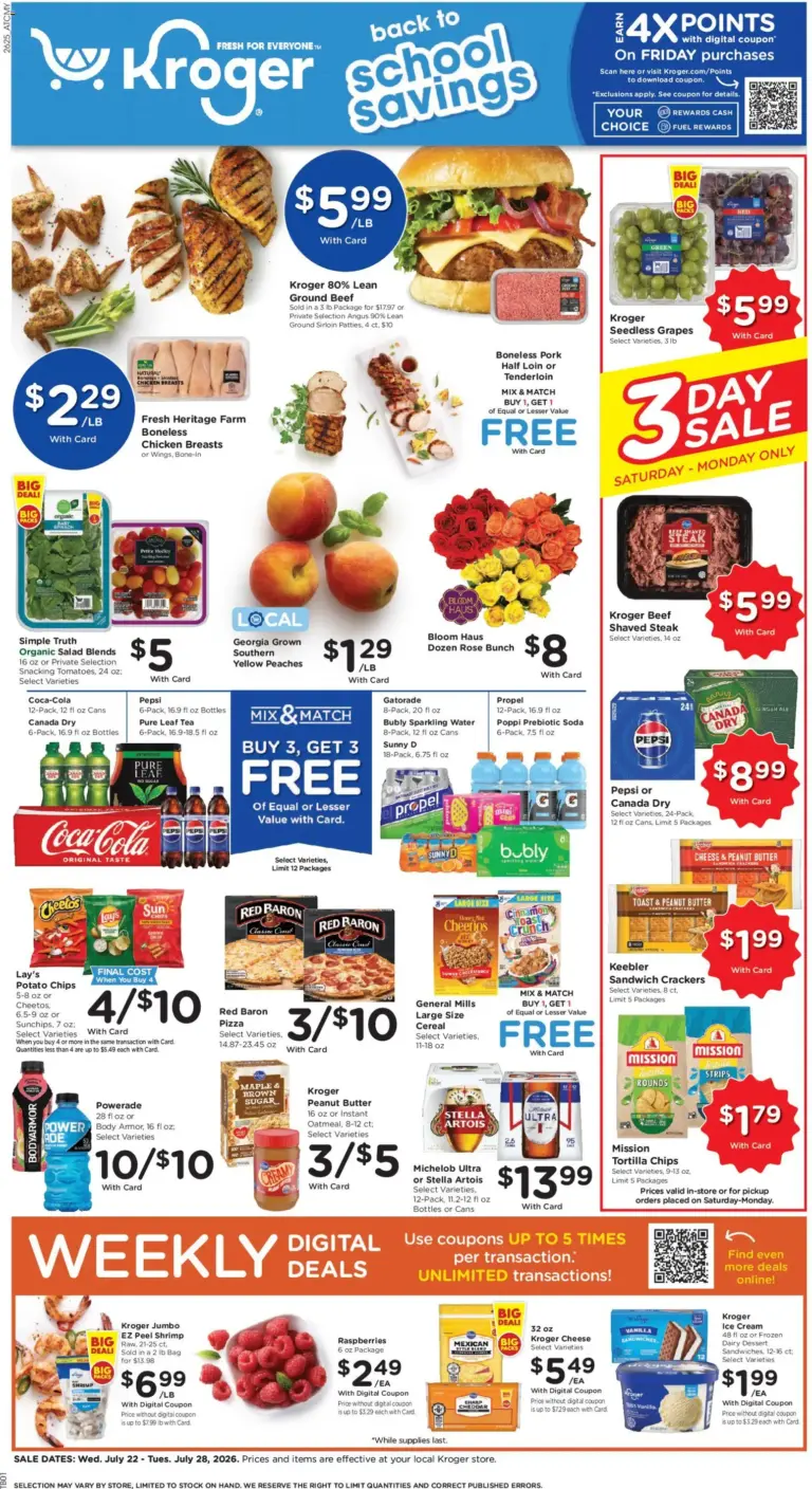 Kroger Weekly Ad 07/22 07/28 2026