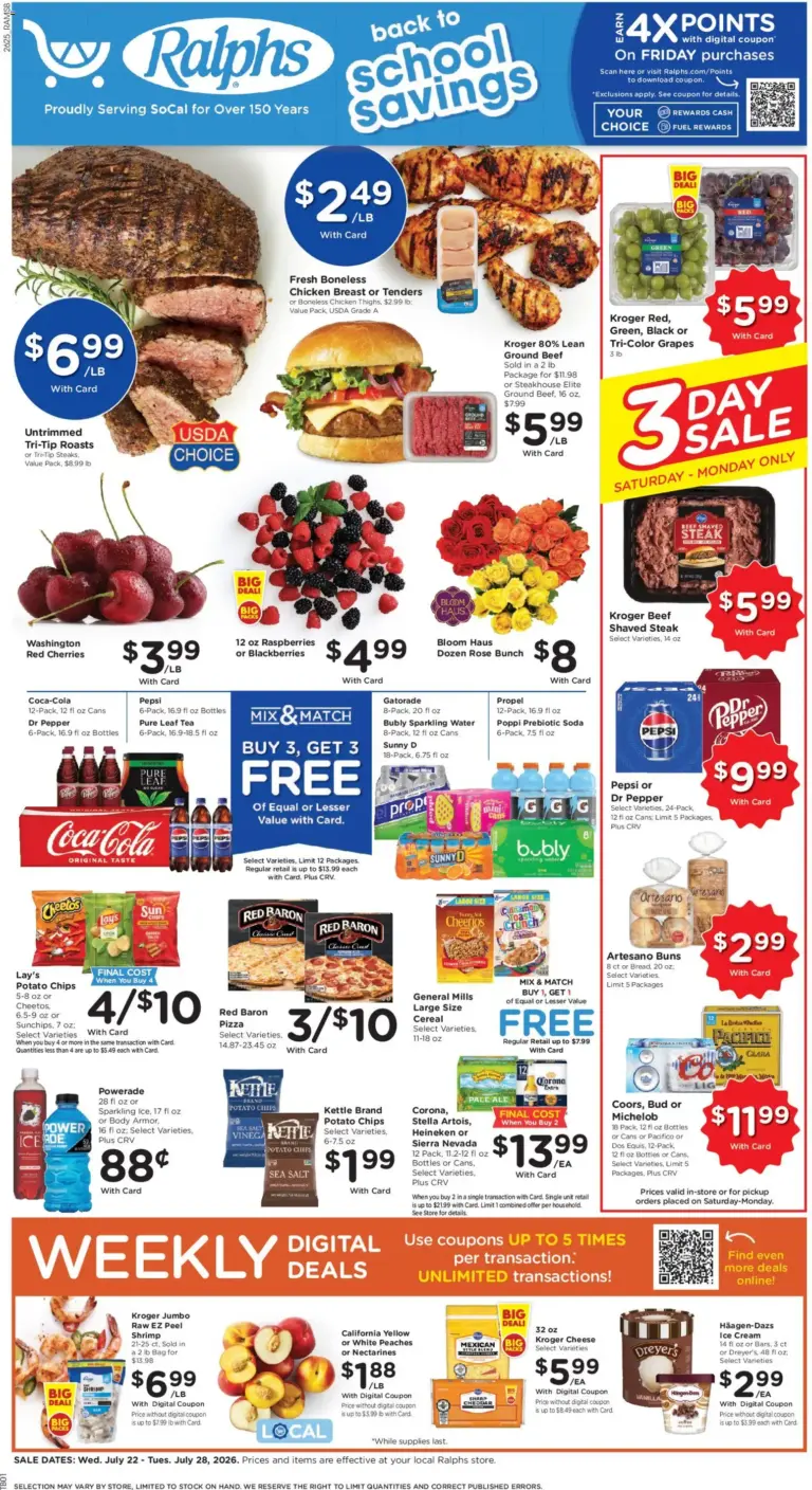 Ralphs Weekly Ad 07/22 07/28 2026