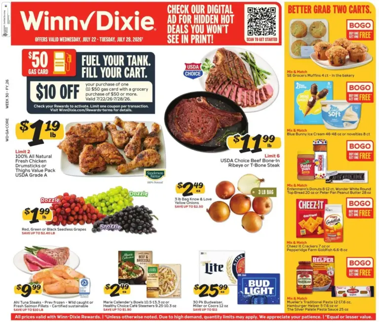 Winn Dixie Weekly Ad 07/22 07/28 2026