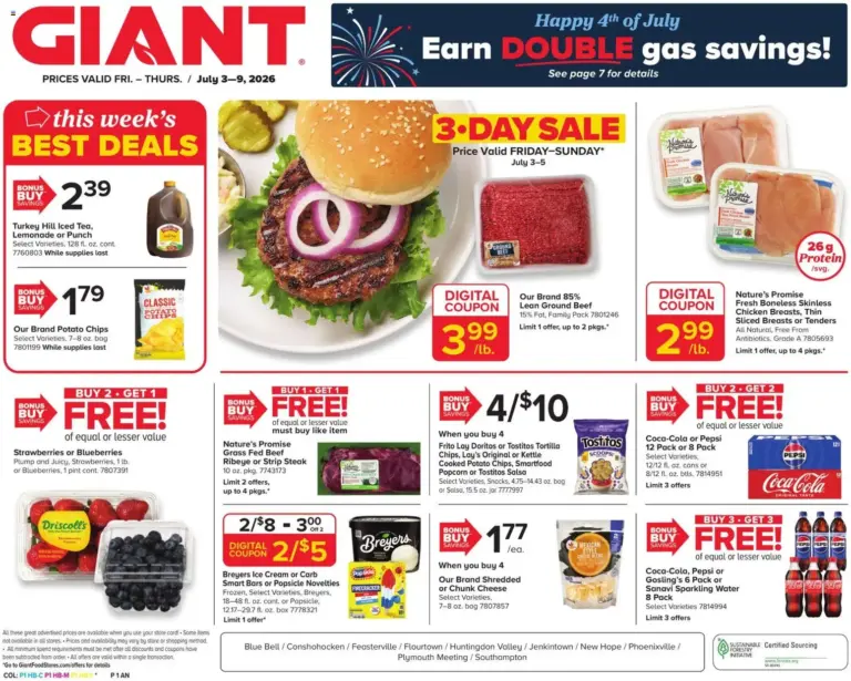 Giant Weekly Ad 07/03 07/09 2026
