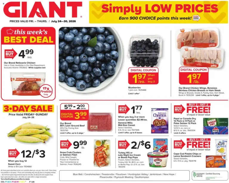 Giant Weekly Ad 07/24 07/30 2026