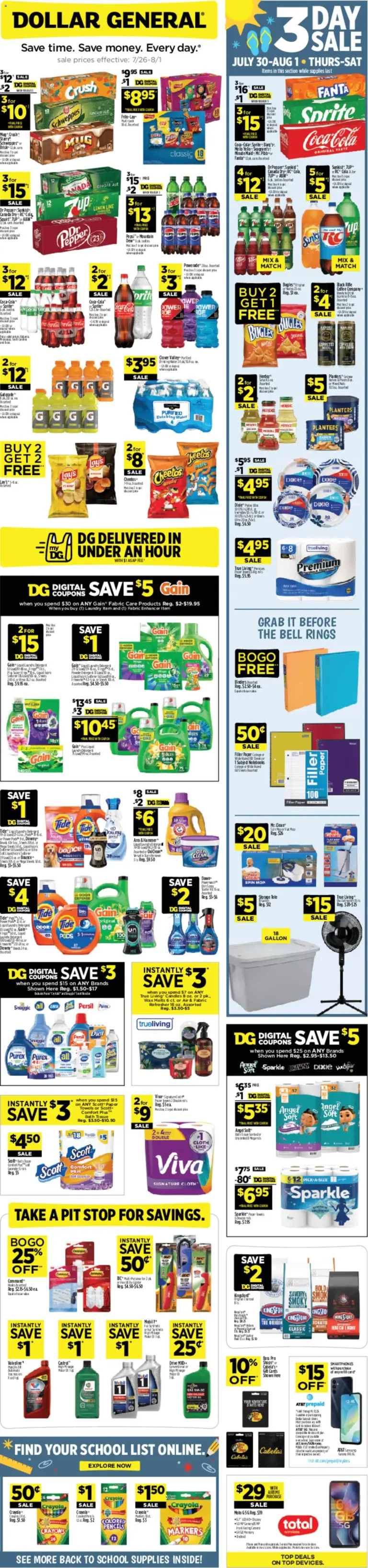 Dollar General Weekly Ad TX 07/26 08/01 2026