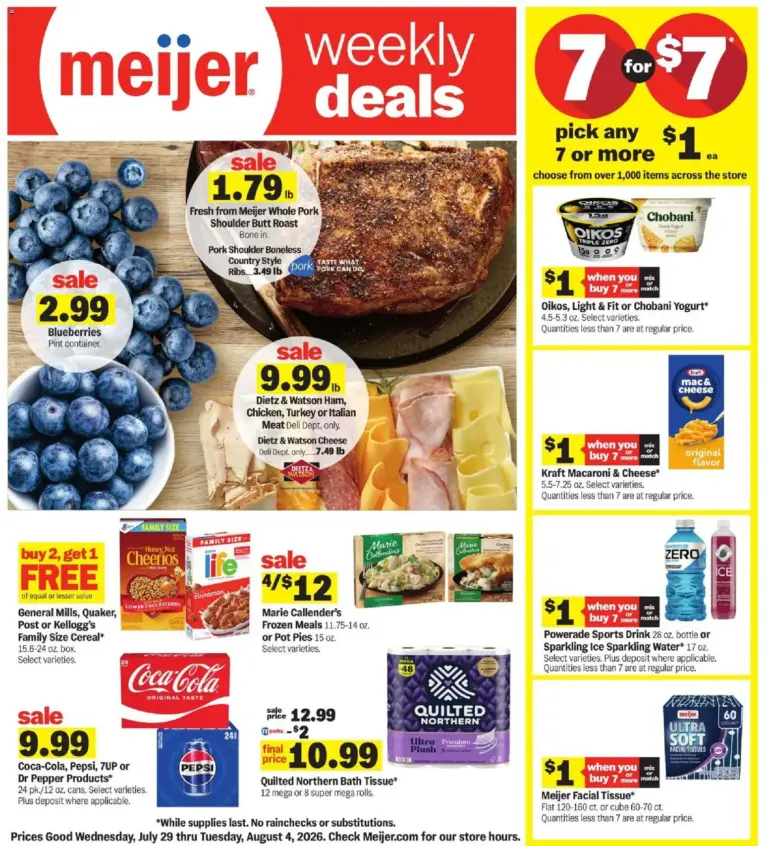 Meijer Weekly Ad 07/29 08/04 2026