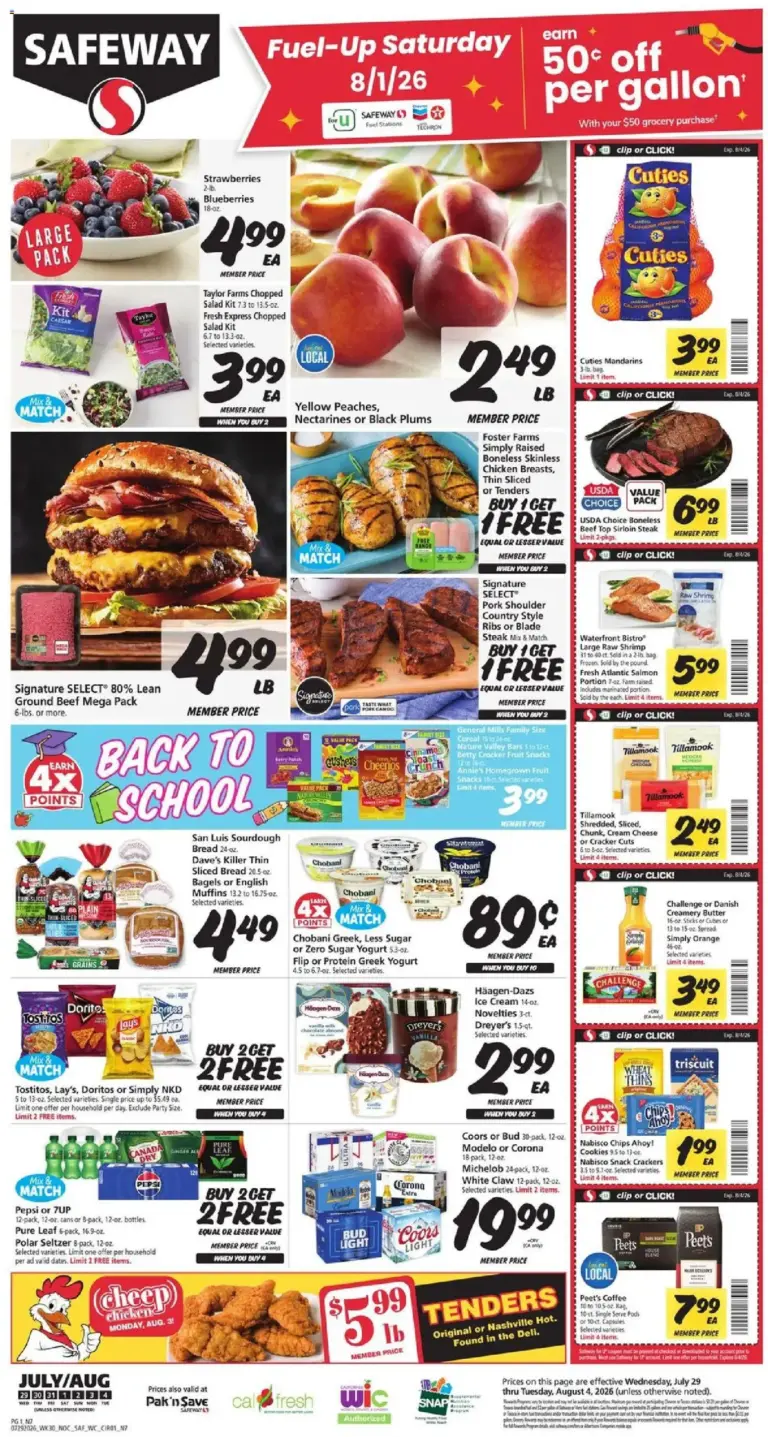 Safeway Weekly Ad 07/29 08/04 2026