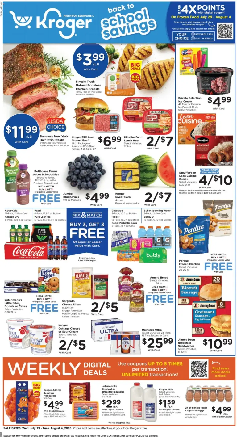 Kroger Weekly Ad 07/29 08/04 2026
