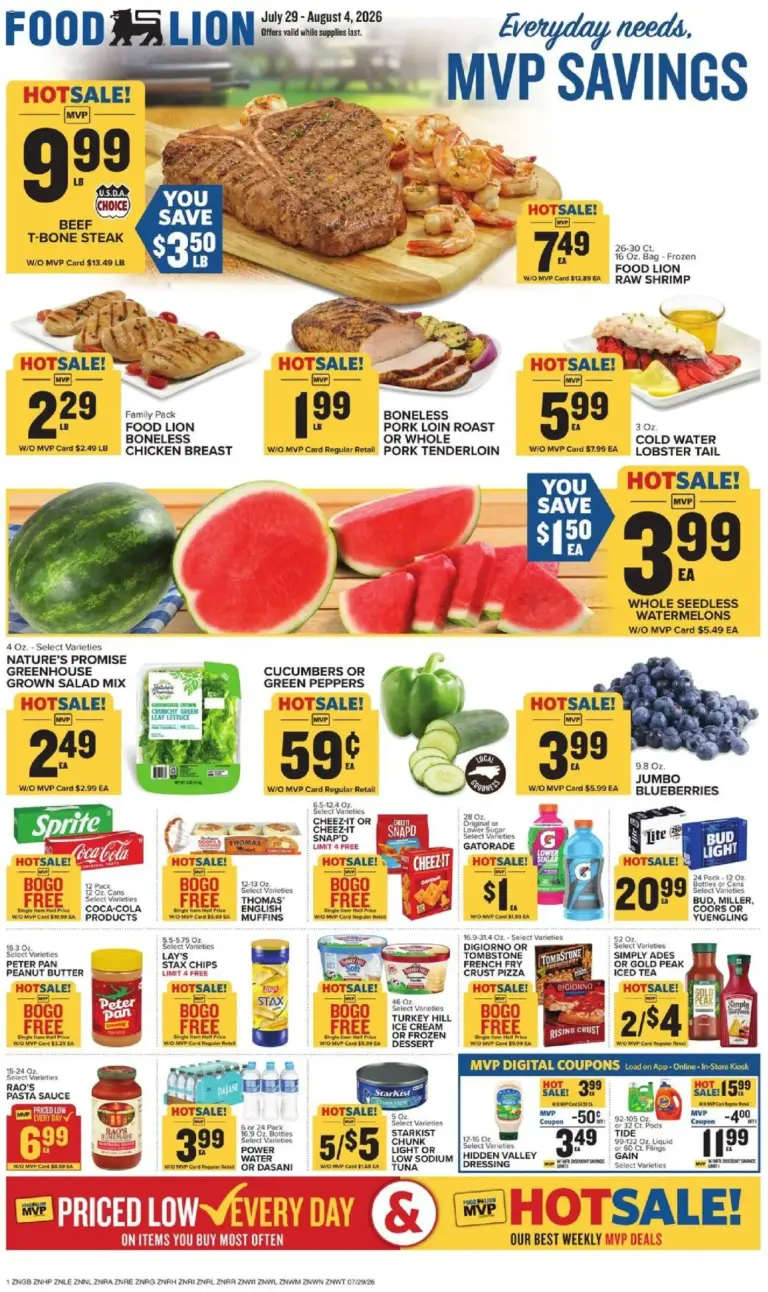 Food Lion Weekly Ad 07/29 08/04 2026