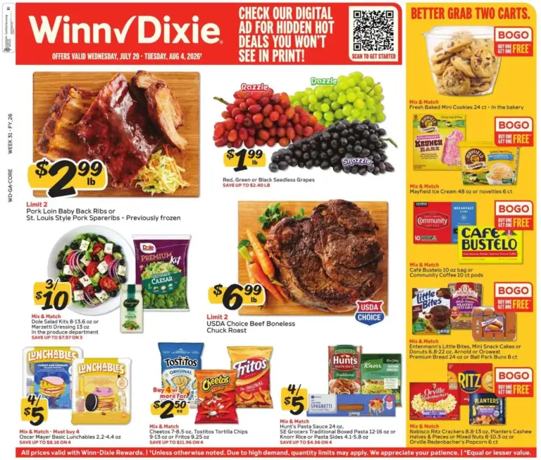 Winn Dixie Weekly Ad 07/29 08/04 2026