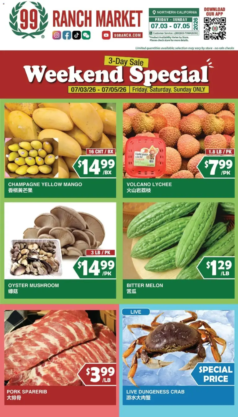 99 Ranch Market Weekend Special 07/03 07/09 2026