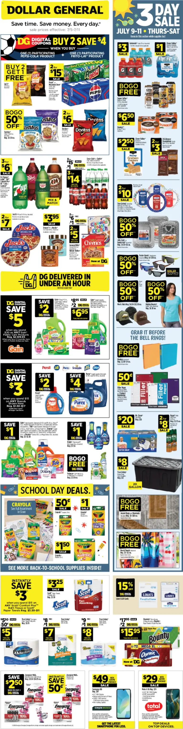Dollar General Weekly Ad TX 07/05 07/11 2026