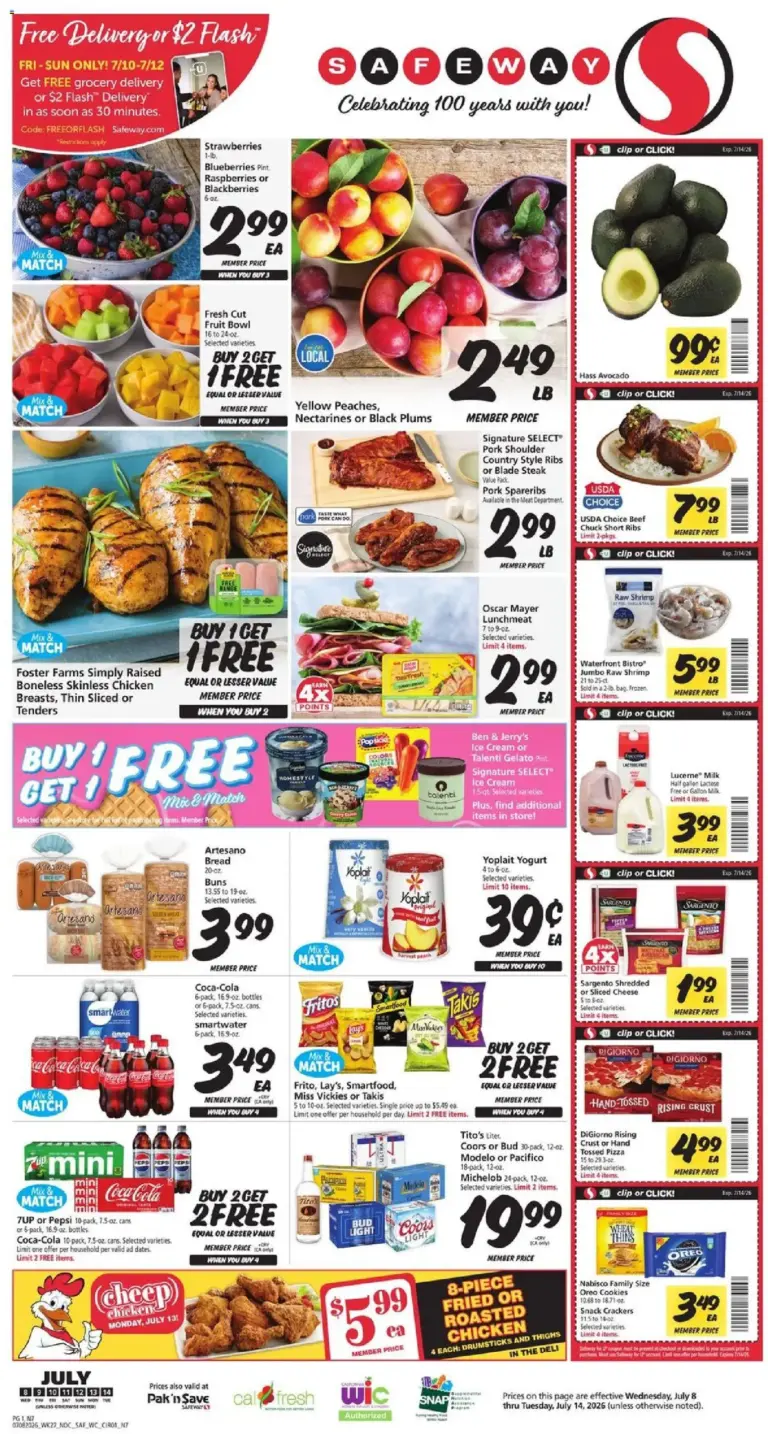 Safeway Weekly Ad 07/08 07/14 2026